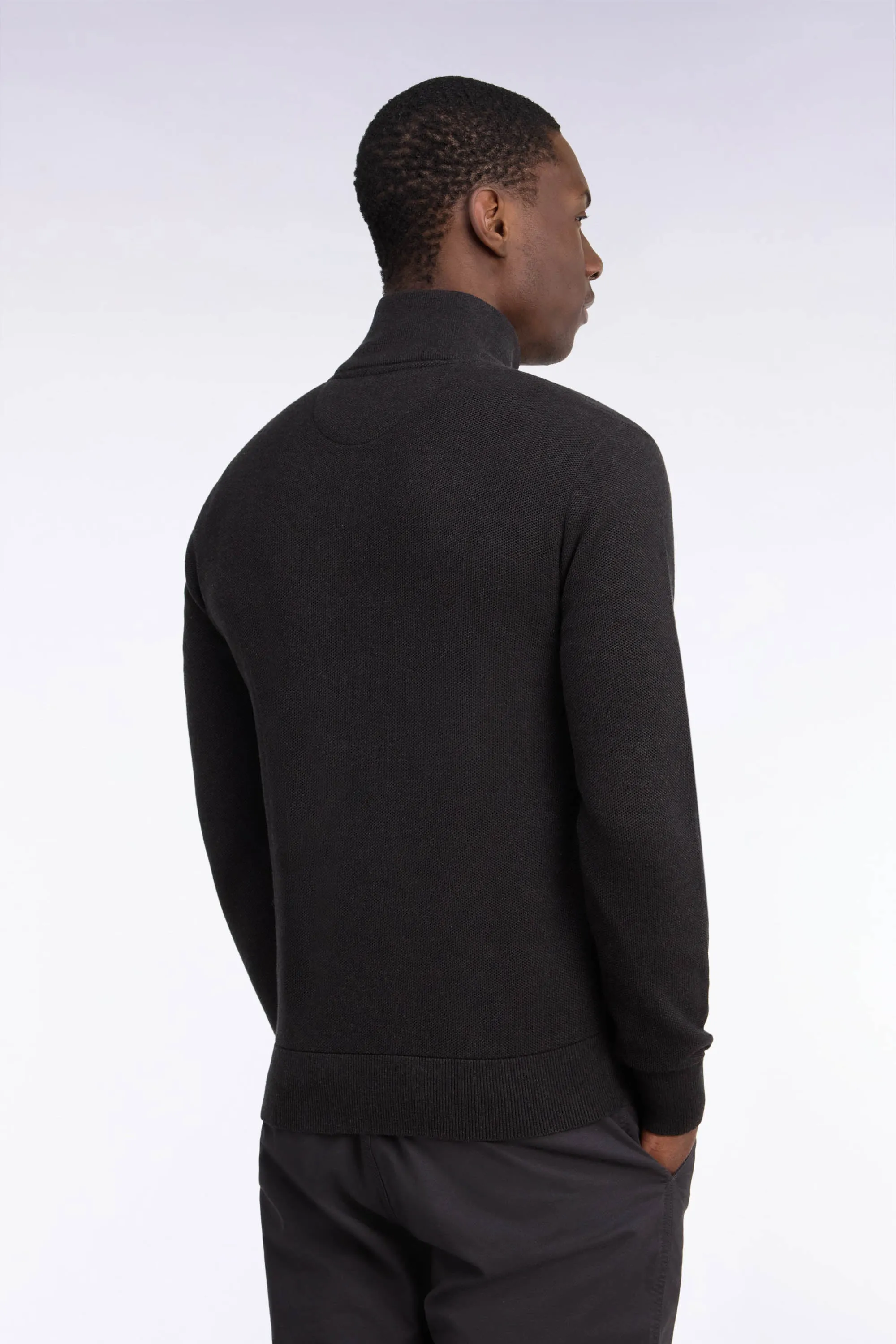 Pull col camionneur en coton marron coupe droite sold by Eden Park product image thumbnail 5