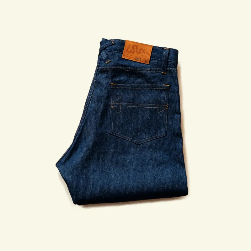 Rattlesnake Cut Jeans (Blue) made by William Ellery