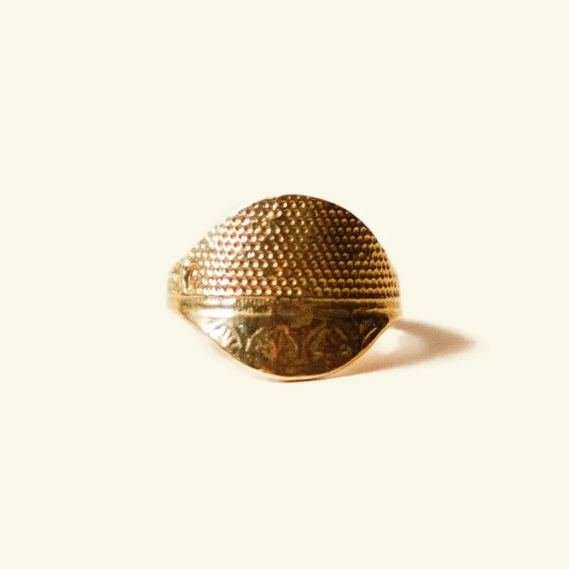 Brimfield Thimble Ring sold by William Ellery