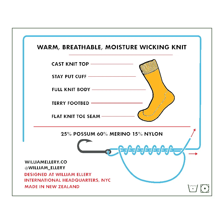 MAPLE BRUSHTAIL SOCKS sold by William Ellery product image thumbnail 3