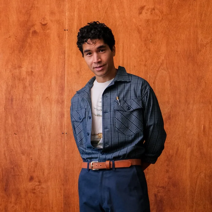 Crewman Collar Shirt (Indigo Twill) sold by William Ellery product image thumbnail 2