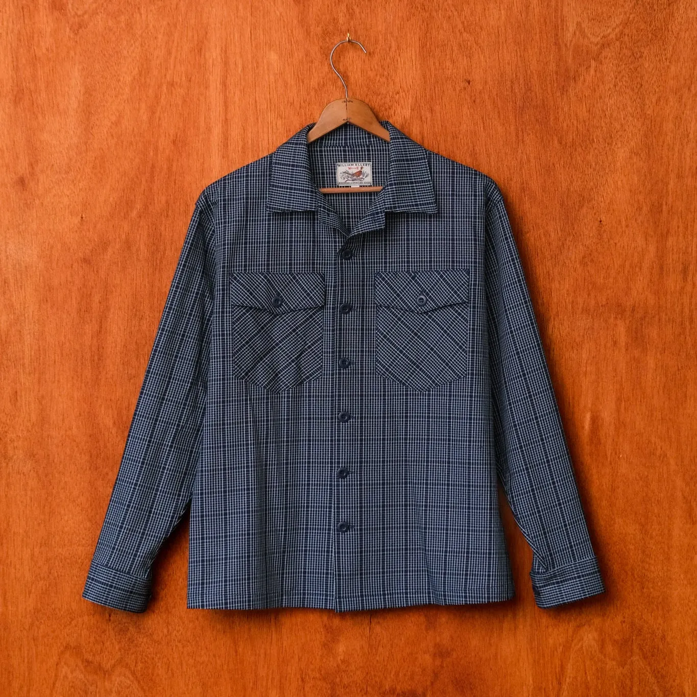 Crewman Collar Shirt (Indigo Twill) sold by William Ellery product image thumbnail 5