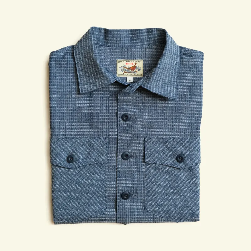 Crewman Collar Shirt (Cone Chambray) made by William Ellery