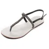 Boho Beaded Sandals Black sold by Boho Mood