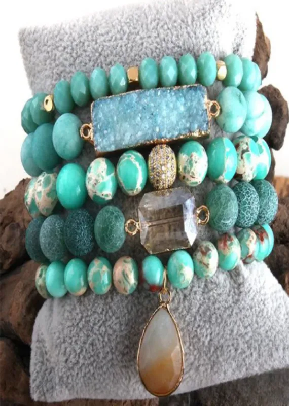 Boho Beaded Wrap Bracelet for Womens sold by Boho Mood