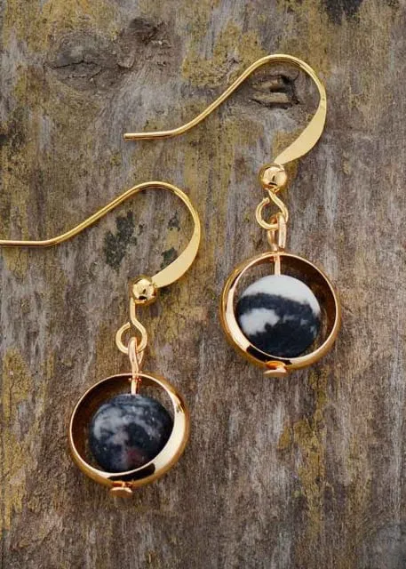 Boho Dangle Earrings - Moon Style sold by Boho Mood product image thumbnail 5