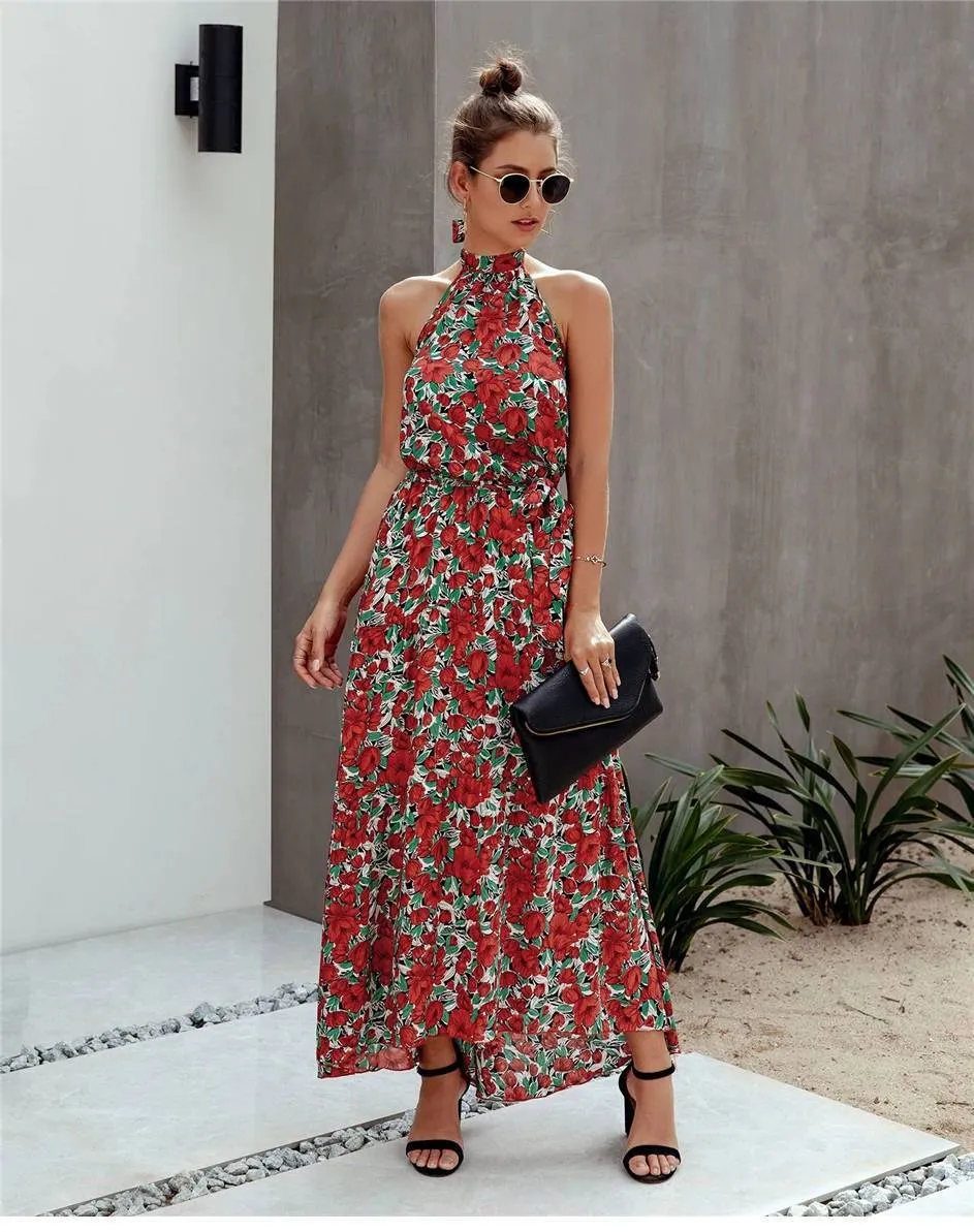 Boho Halter Maxi Dress sold by Boho Mood