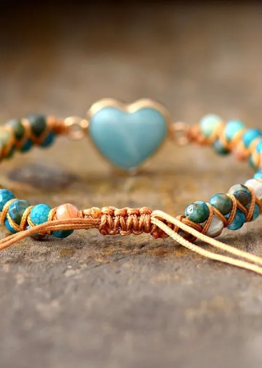 Boho Bracelet - Blue Heart sold by Boho Mood product image thumbnail 4