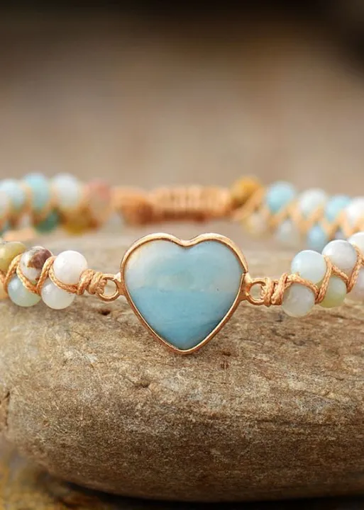 Boho Bracelet - Blue Heart sold by Boho Mood product image thumbnail 5