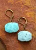 Boho Dangle Earrings Blue Amazonite sold by Boho Mood