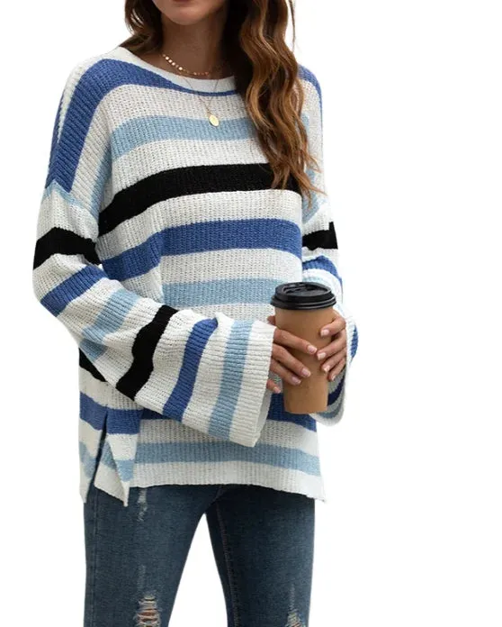 Boho Horizontal Striped Pullover sold by Boho Mood