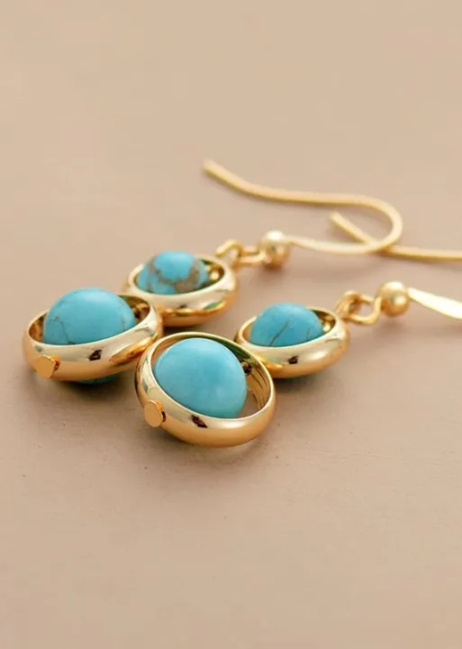 Gold Boho Dangle Earrings sold by Boho Mood product image thumbnail 3