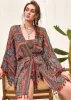 Nice Fringe Boho Kimono Earthy Colours sold by Boho Mood