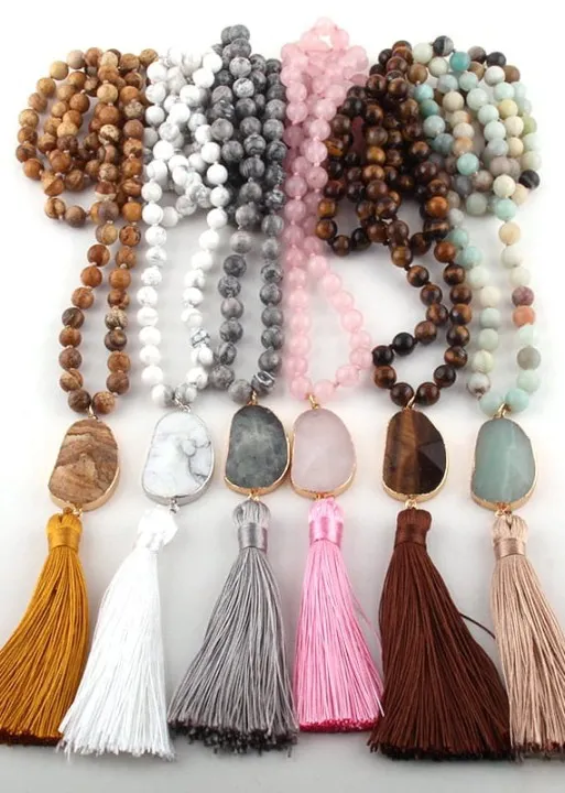 Boho Beads Necklaces Natural Stone sold by Boho Mood product image thumbnail 3