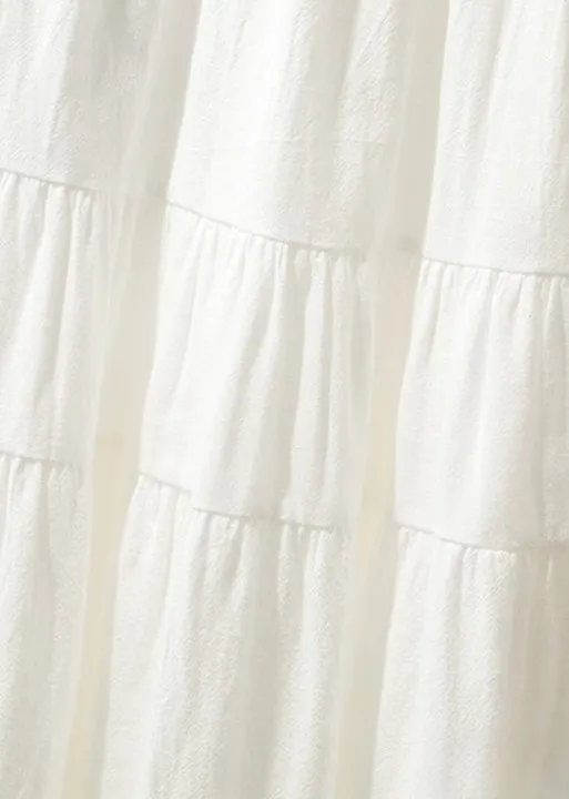 Long flared Boho skirt in solid color sold by Boho Mood product image thumbnail 4