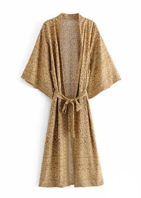 Women's Chic Kensia Boho Kimono Dress sold by Boho Mood product image thumbnail 4