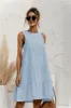 Bohemian Mini Dress in Blue sold by Boho Mood