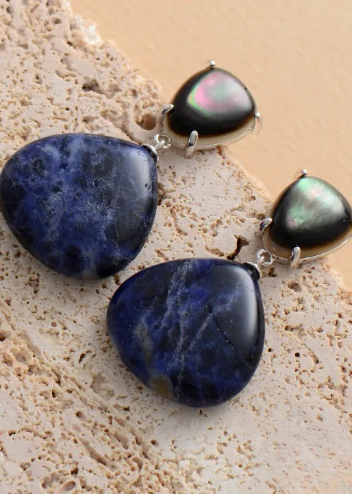 Boho Chic Earrings - Natural Stone sold by Boho Mood product image thumbnail 2