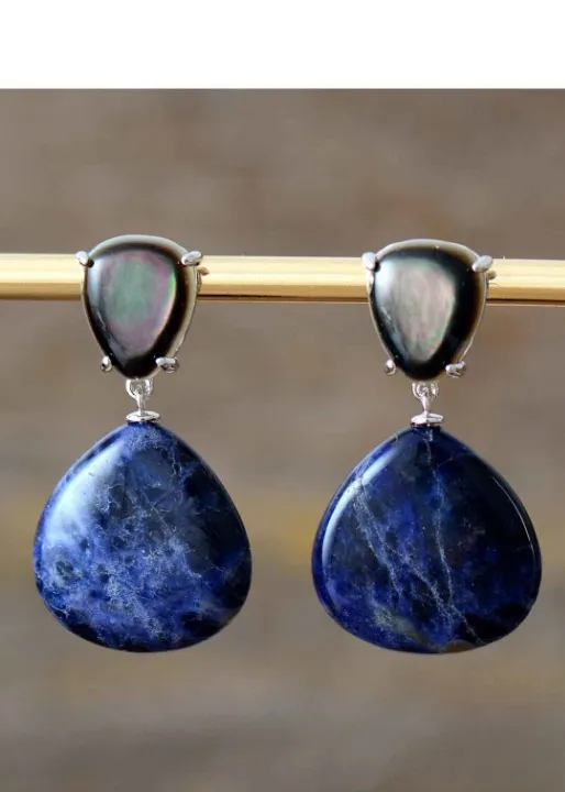 Boho Chic Earrings - Natural Stone sold by Boho Mood product image thumbnail 5