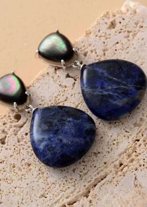 Boho Chic Earrings - Natural Stone sold by Boho Mood product image thumbnail 3