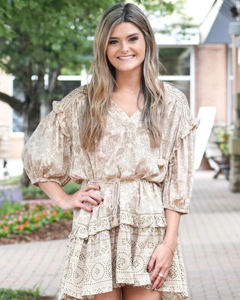Boho Mini Dress with Sleeves sold by Boho Mood product image thumbnail 5