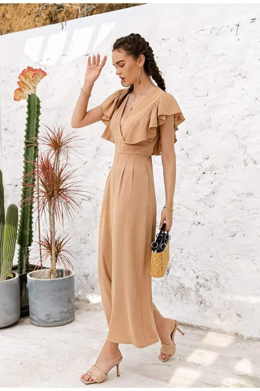 Boho Chic Jumpsuit in Beige sold by Boho Mood