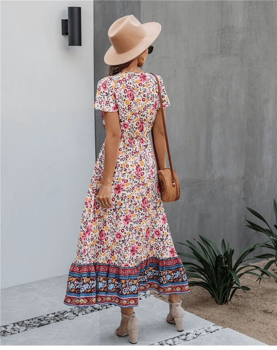 Boho Floral Maxi Dress sold by Boho Mood product image thumbnail 2