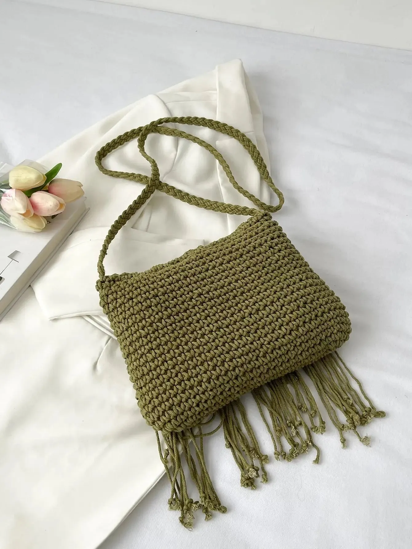 Green Boho Crossbody Bag sold by Boho Mood product image thumbnail 3