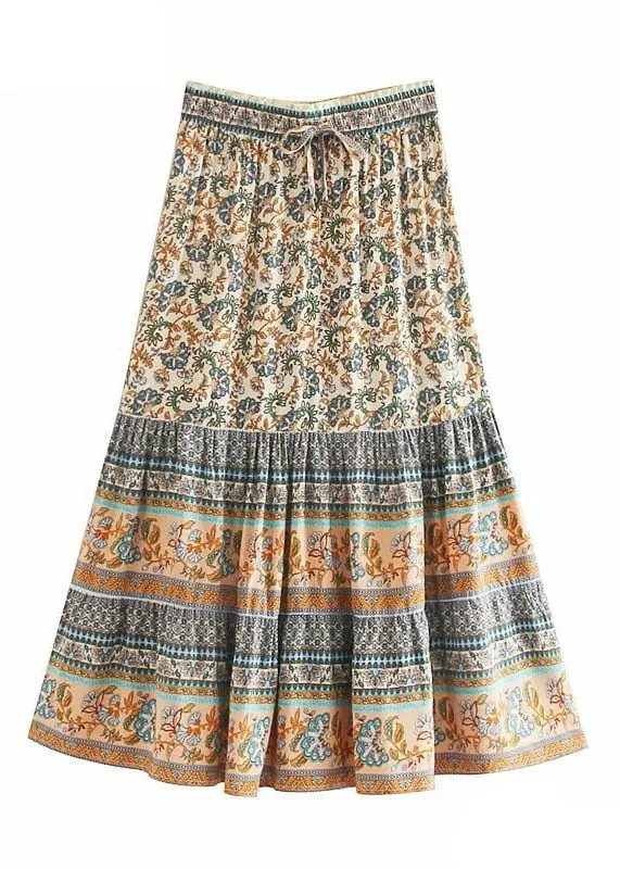 Summer Maxi Skirt Boho Floral sold by Boho Mood