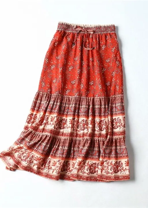 Summer Maxi Skirt Boho Floral sold by Boho Mood product image thumbnail 5