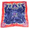 Blue Retro Boho Scarf Surrounded by Red sold by Boho Mood