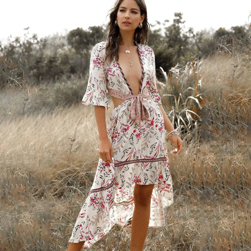 Split Boho Chic Dress sold by Boho Mood