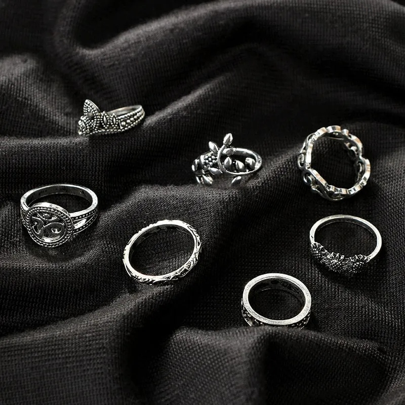 Boho Midi Finger Ring Set sold by Boho Mood product image thumbnail 5