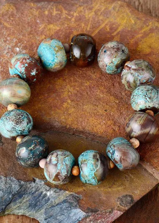 Beaded Stretch Bracelet sold by Boho Mood