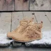 Boho Fringes Stud Boots sold by Boho Mood