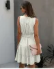 White Boho Chic Mini Dress sold by Boho Mood
