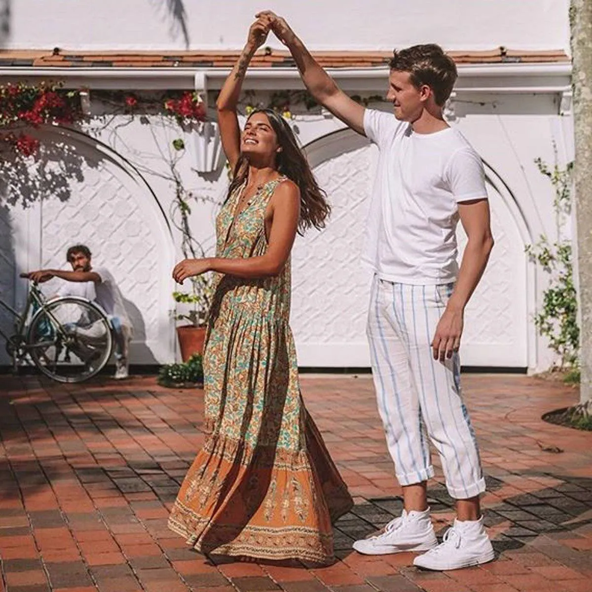 Maxi Hippie 60s Dress sold by Boho Mood product image thumbnail 3