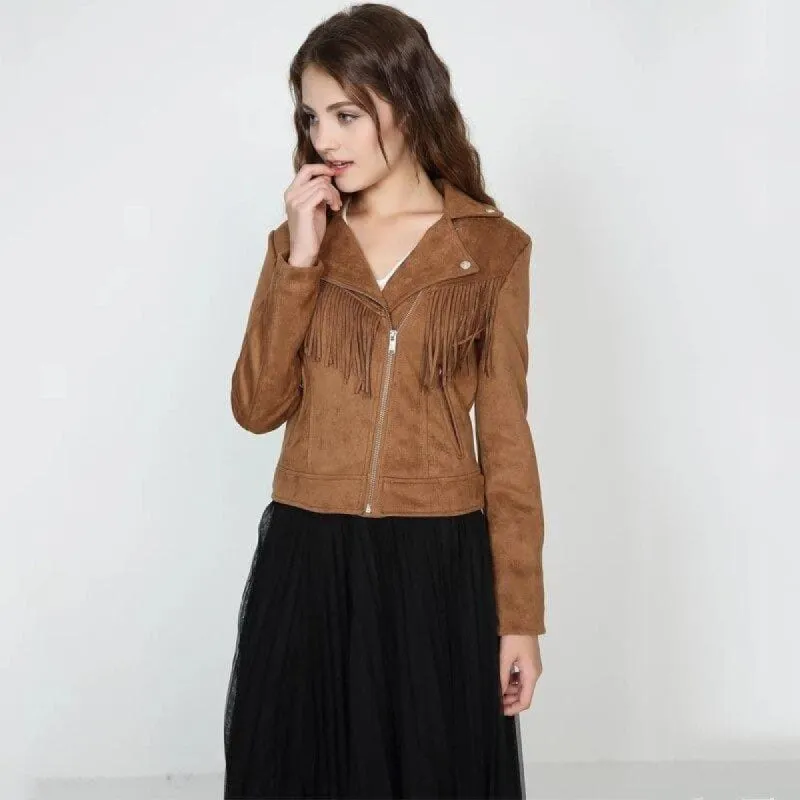 Boho Brown Perfecto Jacket sold by Boho Mood