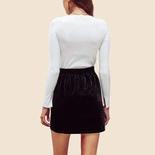 Boho Mini Skirt in Black sold by Boho Mood product image thumbnail 2
