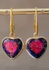 Boho Dangle Earrings Heart Jaspers sold by Boho Mood