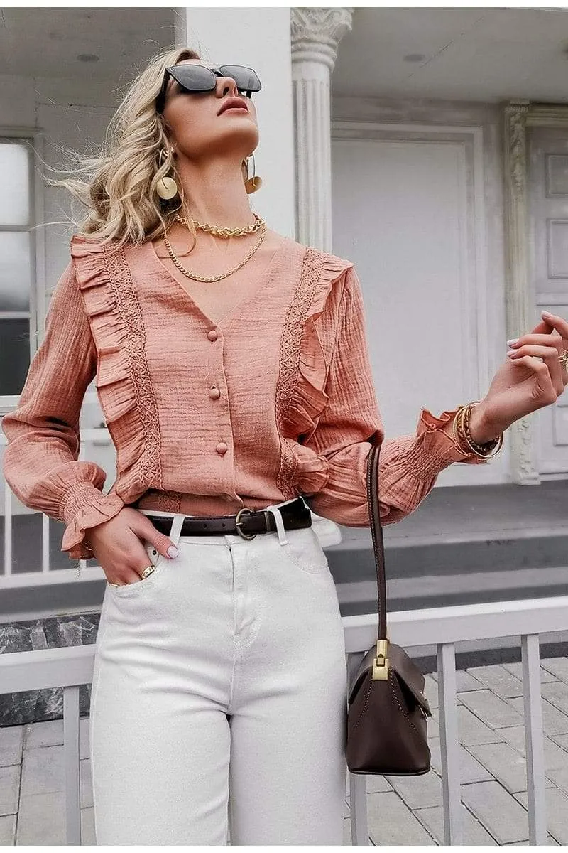 Boho Ruffled Blouse sold by Boho Mood product image thumbnail 2