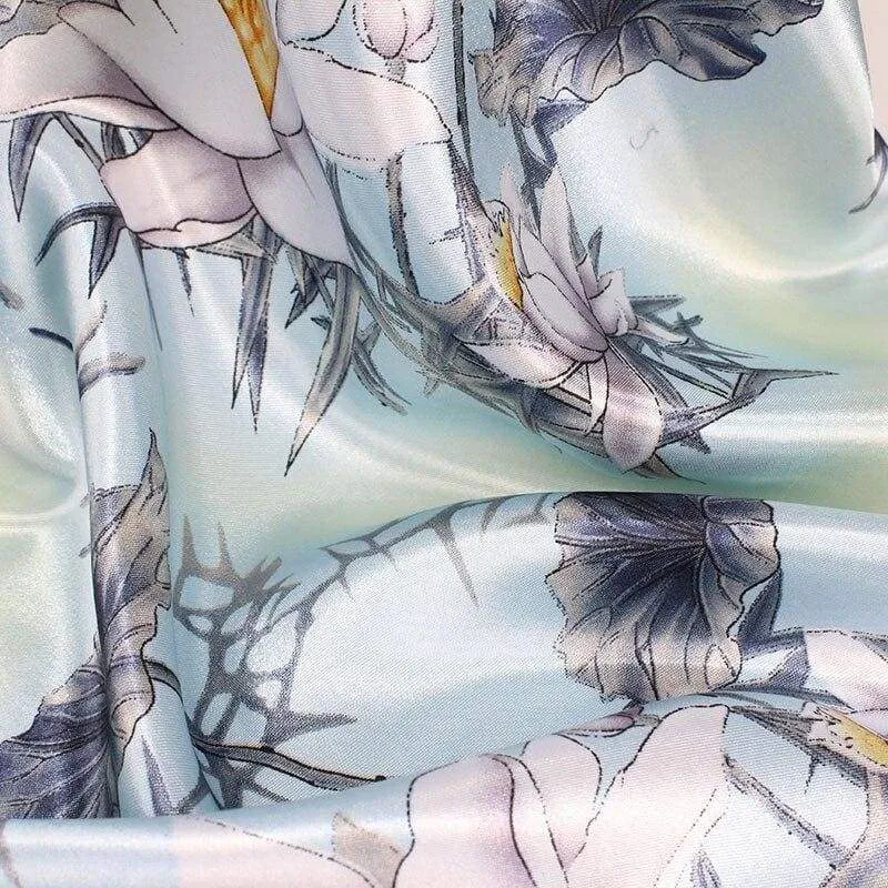 Boho floral Scarf Trendy light blue sold by Boho Mood product image thumbnail 2