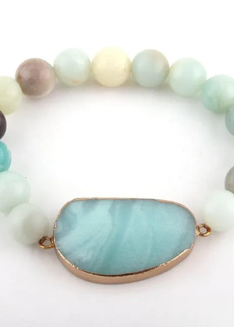 Boho Bracelet - Amazonite Natural Stone sold by Boho Mood product image thumbnail 5