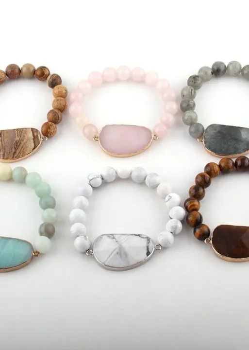 Boho Bracelet - Amazonite Natural Stone sold by Boho Mood product image thumbnail 2