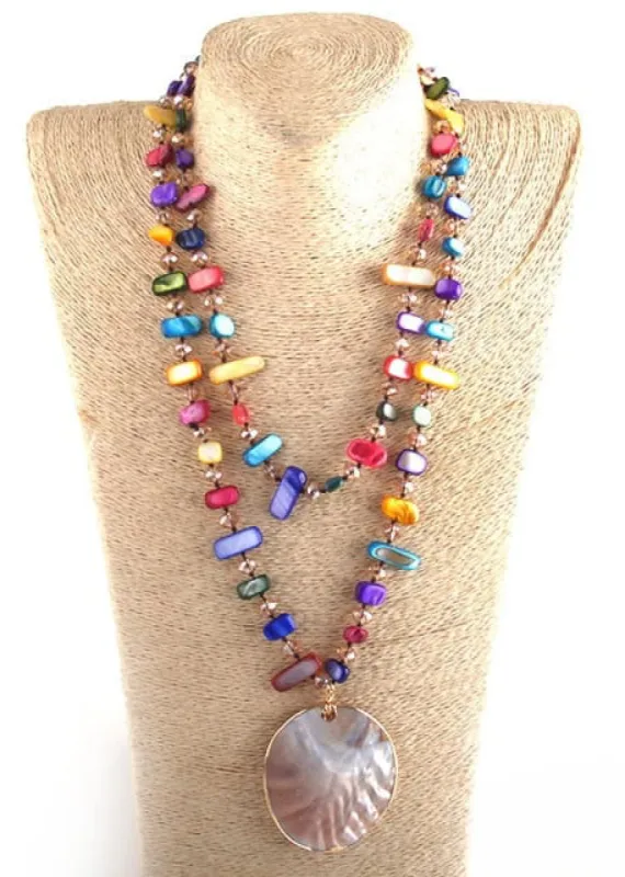 Boho Vintage Necklace 2 Layers sold by Boho Mood