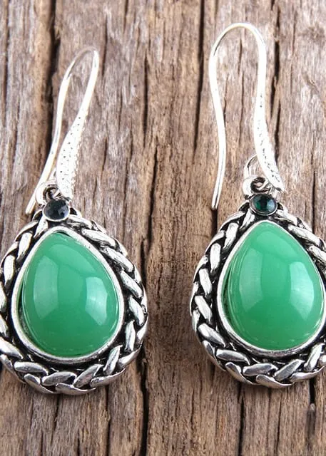 Black Silver Boho Dangle Earrings sold by Boho Mood product image thumbnail 5