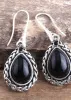 Black Silver Boho Dangle Earrings sold by Boho Mood