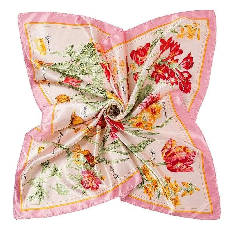 Boho chic pink floral Scarf sold by Boho Mood product image thumbnail 2