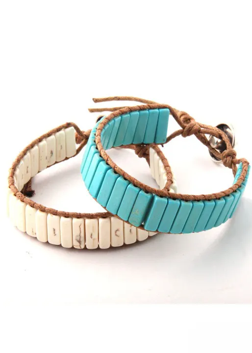 Leather Wrap Boho Style Bracelet sold by Boho Mood