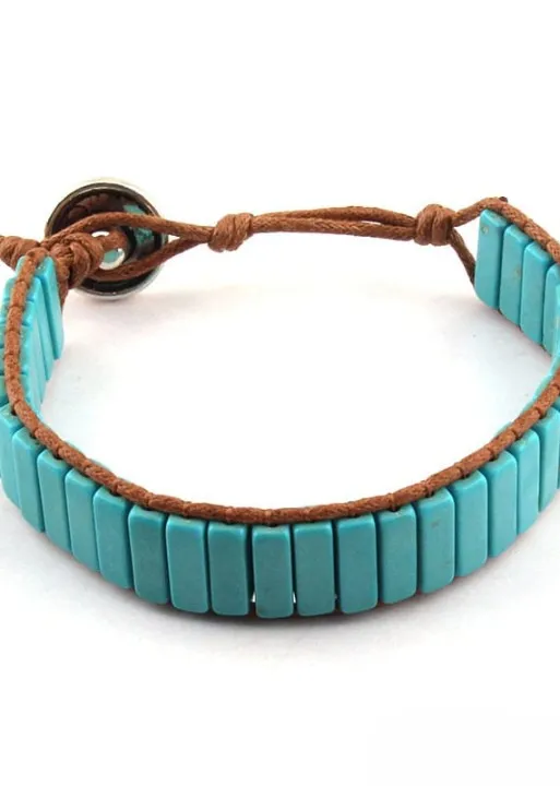 Leather Wrap Boho Style Bracelet sold by Boho Mood product image thumbnail 5